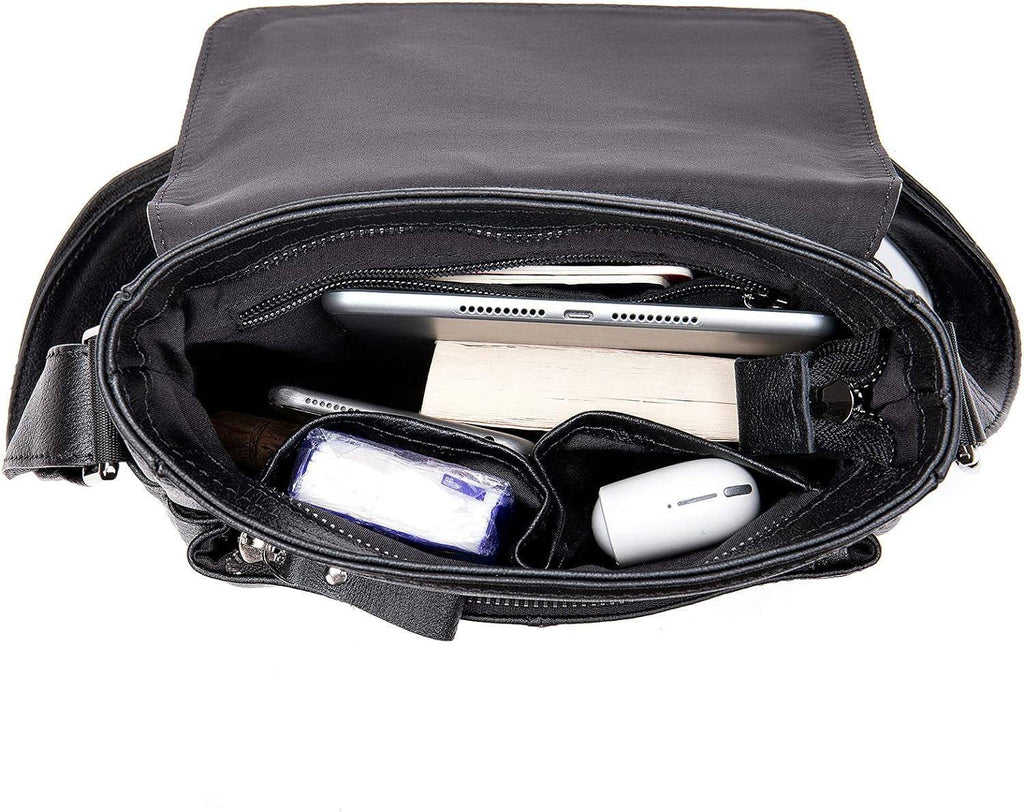Men’s Leather Sling Bag – Professional Commute