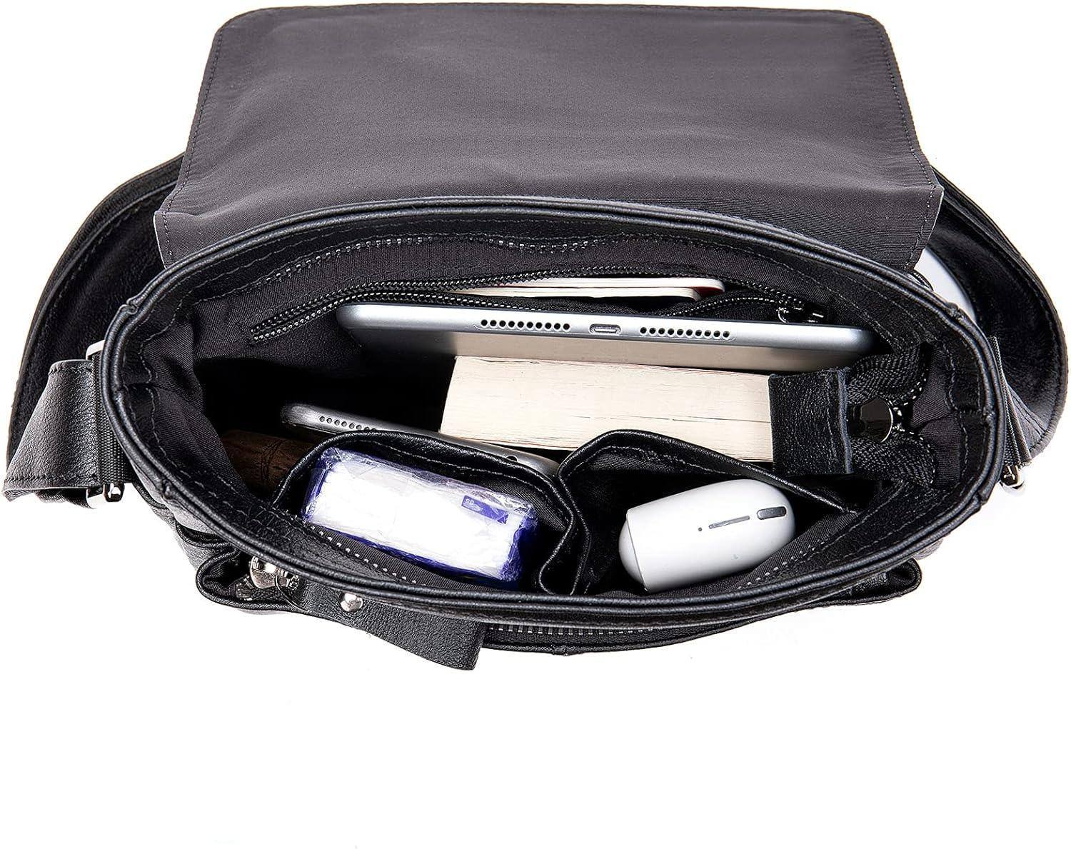 Men’s Leather Sling Bag – Professional Commute