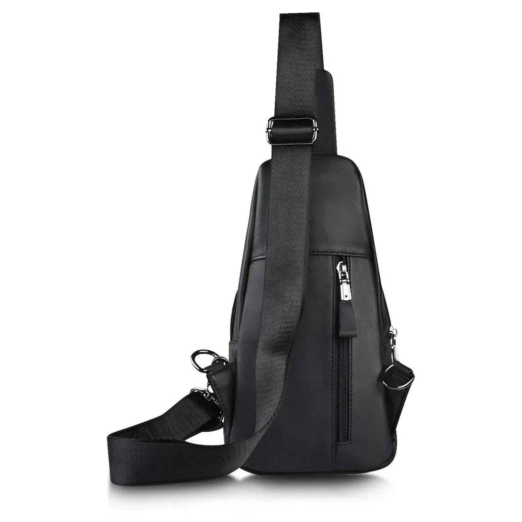 Men’s Leather Sling Bag – Secure Anti-Theft