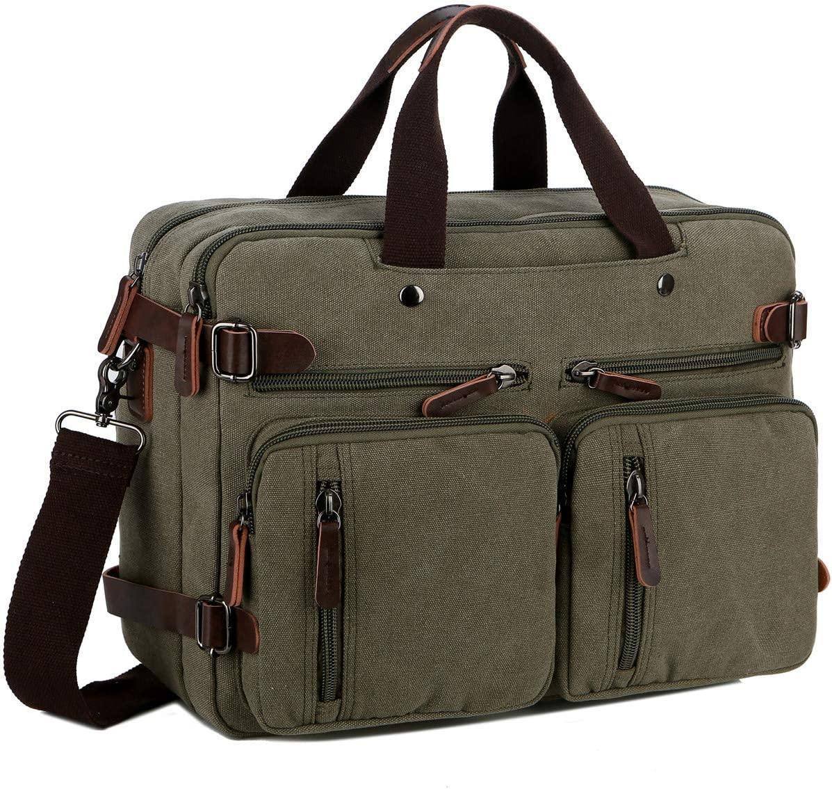 Men’s Messenger Bag – Convertible Work 17 Laptop Ready