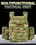 Chaleco Tactical Safety Molle with Pouches Plate Carrier Vest