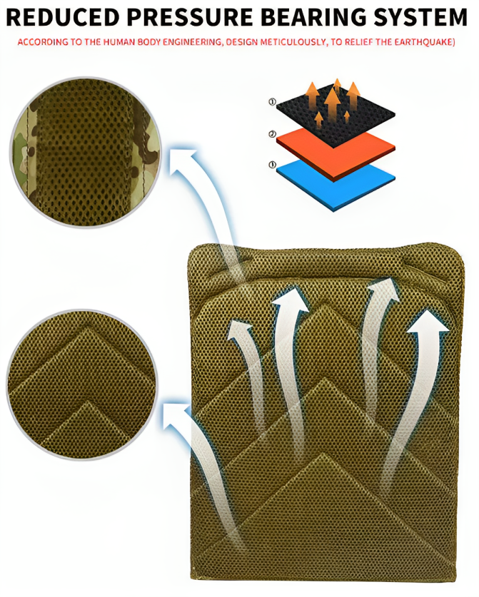 Chaleco Tactical Safety Molle with Pouches Plate Carrier Vest