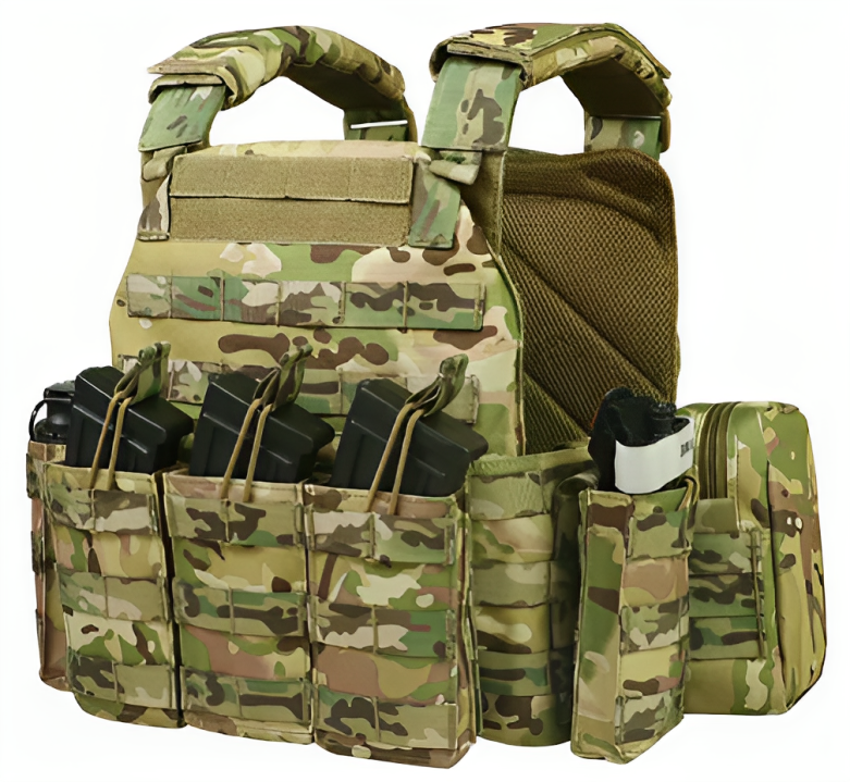Chaleco Tactical Safety Molle with Pouches Plate Carrier Vest