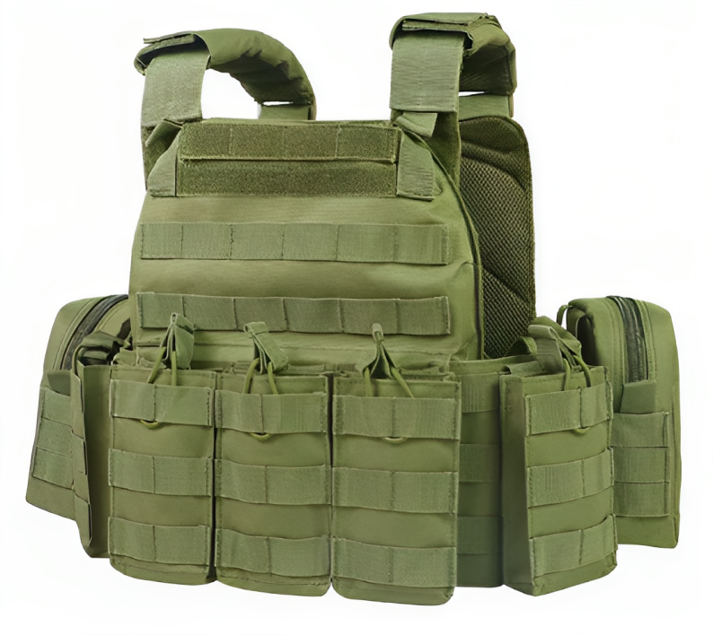 Chaleco Tactical Safety Molle with Pouches Plate Carrier Vest