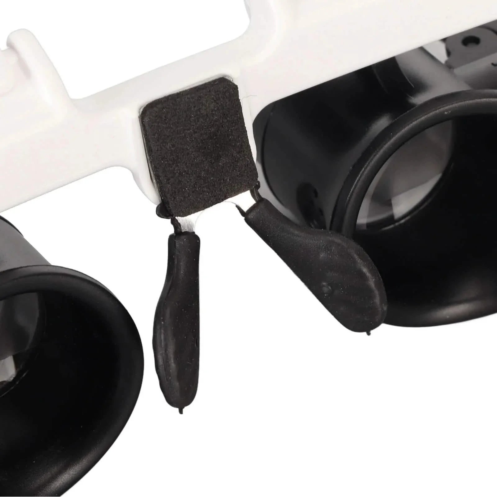 2-LED Head-Mounted Magnifier Glasses – 8x/15x/23x with Repair Light