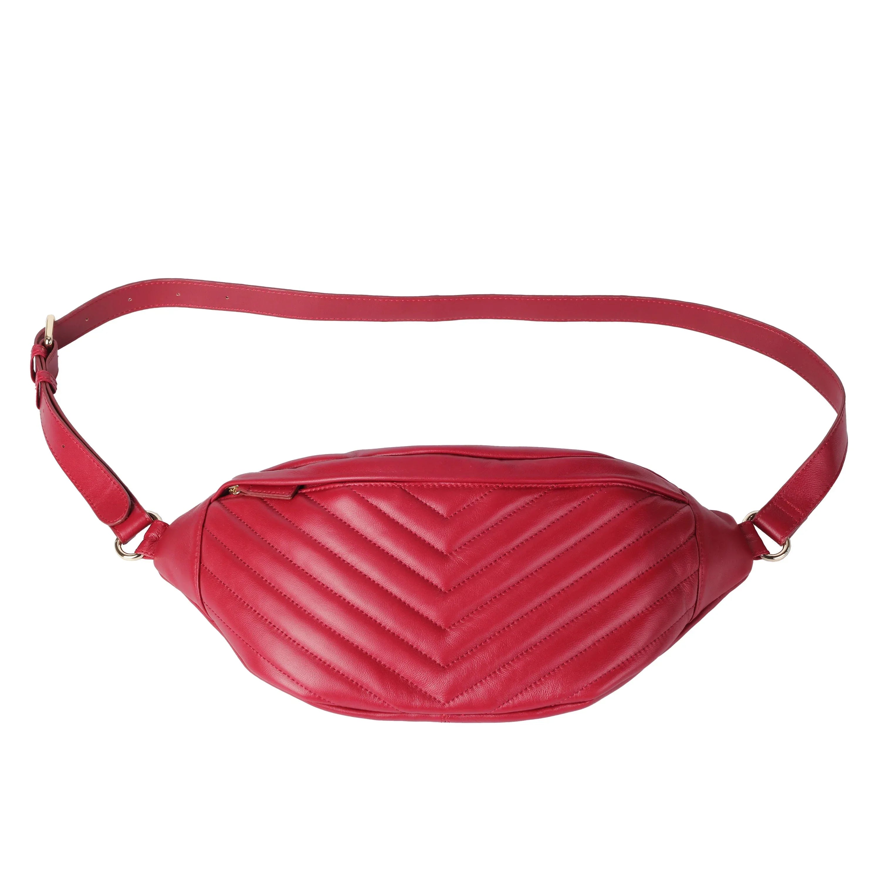 Soft Embroidered Lambskin Waist Bag for Women